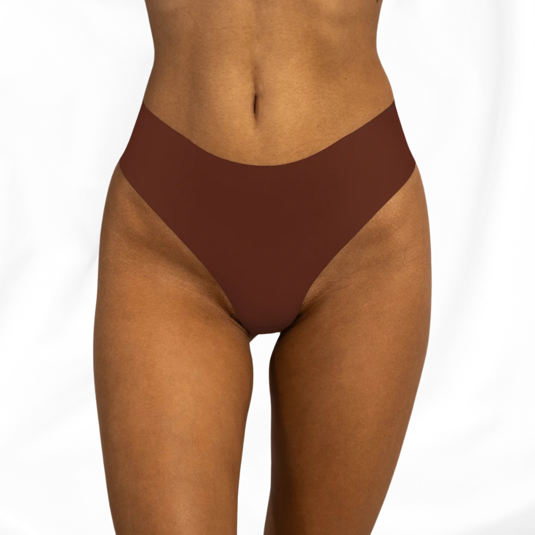 Elina™ Invisible Camel Toe Thong High Rise