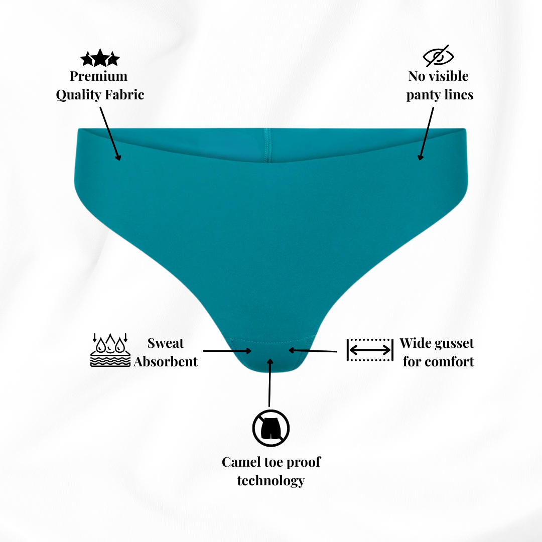 Elina™ Invisible Camel Toe Thong High Rise
